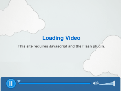 Click to obtain a copy of Flash Player